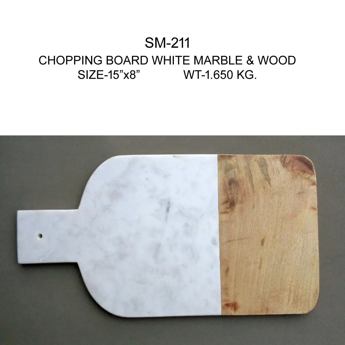 CHOPPING BOARD WOOD & MARBLE